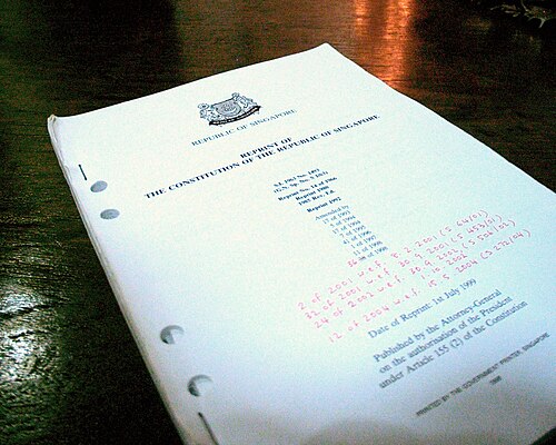 Constitution of the Republic of Singapore